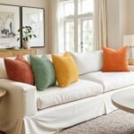 MIULEE Set of 4 Burnt Orange Boho Striped 18x18-Inch Corduroy Pillow Covers for Couch & Sofa Decor - Image 2