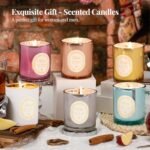 KONNI Apple Cinnamon Scented Soy Candle, 8.47oz Aromatherapy Gift for Men & Women, Relaxing Ambiance (Blue Cup) - Image 6