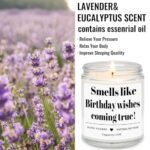 Homsolver Birthday Candles – 9oz Lavender Scented Gifts for Him & Her, 50+ Hours Burn Time, Perfect for Milestone Celebrations. - Image 7
