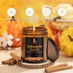 Cinnamon Clove Scented Candle | 7oz Fall Soy Candle for Home Decor, 50-Hour Burn Time, Perfect Thanksgiving Gift - Image 3