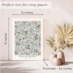 Induslyfe Set of 3 Vintage Sage Green Canvas Prints - Matisse Mid Century Floral Wall Art for Home Decor 12x16 - Image 5