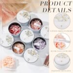 Threlaco 12-Piece Scented Candle Set for Bridesmaids - Soy Wax Floral Gifts for Weddings & Showers - Image 4