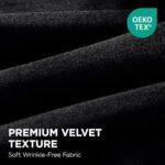 Joydeco 100% Blackout Curtains - 84" Velvet Curtains, 2 Panels for Soundproofing & Insulation (52W x 84L) - Image 2