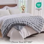 BENVWE Soft Fluffy Faux Fur Throw Blanket, Luxurious Light Grey Minky, 63" x 80", Perfect Cozy Gift for Women - Image 2