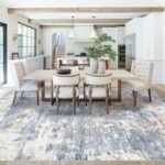 8x10 Washable Abstract Area Rug - Soft, Non-Slip, Stain-Resistant for Living Room, Bedroom, and Playroom (Blue) - Image 6