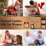 4-Pack Scented Soy Wax Candles in Amber Jars – Perfect Gift Set for Women for Birthdays, Valentine's, or Mother's Day - Image 6