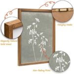Set of 4 Framed Boho Wall Art - Minimalist Botanical Prints for Rustic Farmhouse Decor (Brown, 12x16) - Image 5