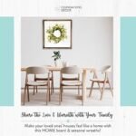 Rustic Small Wreath - Stylish Seasonal Decor for Living Room, Entryway & Kitchen by Foundations Decor - Image 7