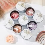 Threlaco 12 Pcs Bridesmaid Gift Scented Candles Soy Wax Flower Candles Sets for Women Gift Maid of Honor Wedding Bridal Shower Favors for Guests(Classic)