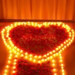 gobutend 6000 Pcs Artificial Rose Petals with 72 Pcs Romantic Flameless Candles, LED Heart Tea Lights Battery Operated for Romantic Night Wedding Anniversary Table Party Decoration