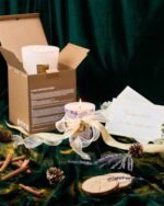 M&SENSE Extra Large 35oz Creamy Vanilla 3-Wick Candle: Long-Lasting Aromatherapy for Stress Relief & Home Decor. Perfect Housewarming Gift! - Image 8