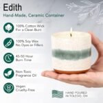 Lavender Scented Growing Candle in 8.5oz Ceramic Pot — 100% Soy Aromatherapy for All. - Image 2