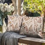 Burnt Orange Floral Pillow Covers, 20x20 Set of 2 – Autumn Wildflower Rustic Cushions for Fall Decor. - Image 8