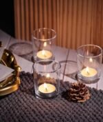 Letine 36-Pack Clear Glass Votive Candle Holders for Weddings, Home Decor, and Holidays. - Image 6