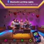 Leeleberd 100 ft LED Strip Lights (2x50ft) - RGB Color Changing, Bluetooth App Control, Music Sync for Home, Bedroom, Kitchen, and Party Decor. - Image 2