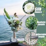 KOPWVA 108-Piece Artificial Flowers & Vases Set for DIY Centerpieces, Weddings, and Indoor Decor. - Image 4
