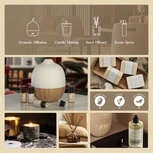 51ddiw-0RjL._SL500_.jpg ARVIDSSON Hotel Diffuser Oils Set: Luxury Fragrance Blends, Jasmine & Mint, White Tea, Citrus Bliss – Perfect Gift! - Image 7