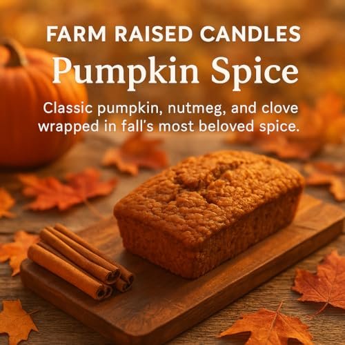 51dkcWDwoML._SL500_.jpg Farm Raised Candles: Handmade USA Soy Wax Melts 5-Pack - Pumpkin Spice, Vanilla Cream Pie & More! - Image 6