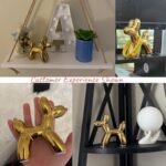Notakia Cute Ceramics Balloon Dog Statue: Handmade Modern Animal Decor for Living Room Accents - Image 5