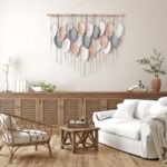 Alynsehom Large Boho Macrame Wall Hanging - Handmade Leaf Feather Tapestry for Stylish Home Decor (39" W X 29.5" L) - Image 5