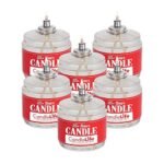 Candlelife 115-Hour Emergency Survival Candles - Long Burning, Unscented, Clean Burning Liquid Paraffin (Set of 6) for Blackouts, Camping, Fishing & Survival.