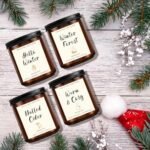 Christmas Scented Candle Gift Set β 4 Winter Soy Candles: Apple Cinnamon, Fir Balsam, Mulled Cider, Sandalwood. Perfect Holiday Gifts for Her! - Image 9