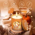 Lanpn Fall Scented Candles Gift Set: 4-Pack 36oz Soy Candles - Autumn Pumpkin Aromatherapy for Home Decor. - Image 3