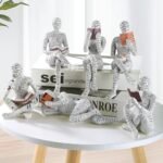 GRAPMKTG Home Decor Women Thinker Statue - Modern Abstract Aesthetic Sculpture for Living Room, Office, or Bedroom. - Image 2