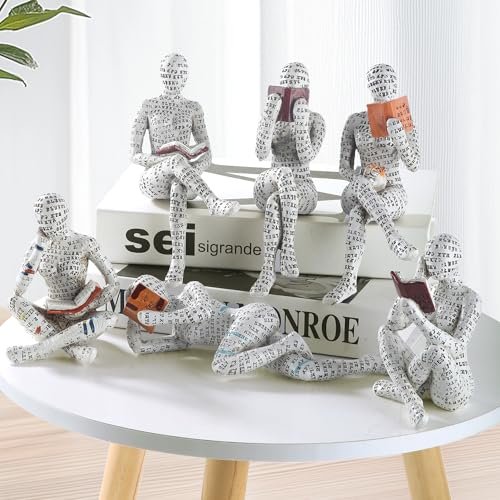 51gyzovMQ7L._SL500_.jpg GRAPMKTG Home Decor Women Thinker Statue - Modern Abstract Aesthetic Sculpture for Living Room, Office, or Bedroom. - Image 2