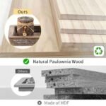 Boho Wooden Tray Candle Holder Set: Romadedi Farmhouse Coffee Table Decor with 4 Tealight Holders. - Image 5
