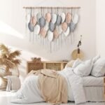 Alynsehom Large Boho Macrame Wall Hanging - Handmade Leaf Feather Tapestry for Stylish Home Decor (39" W X 29.5" L) - Image 7