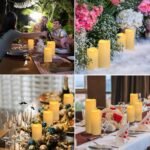 YOROXRG 24-Piece Waterproof LED Flameless Candle Set with 4 Remotes & Timers - Perfect for Halloween & Weddings (H: 4" 5" 6", D: 2.2") - Image 2