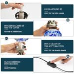 Marrakech Turkish Table Lamp with Bronze Base, Handmade Mosaic Glass, LED Bulb - Perfect for Living Room or Bedroom Decor. - Image 5