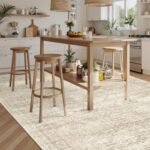 9x12 Non-Slip Vintage Area Rugs – Machine Washable, Lightweight Beige Rugs for Living Room, Bedroom, Dining Room, Home Office - Image 8