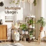 Bamworld 3-Tier Plant Stand - Indoor/Outdoor Wooden Shelf for Plant Display & Boho Decor. - Image 2