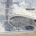 8x10 Washable Abstract Area Rug - Soft, Non-Slip, Stain-Resistant for Living Room, Bedroom, and Playroom (Blue) - Image 4