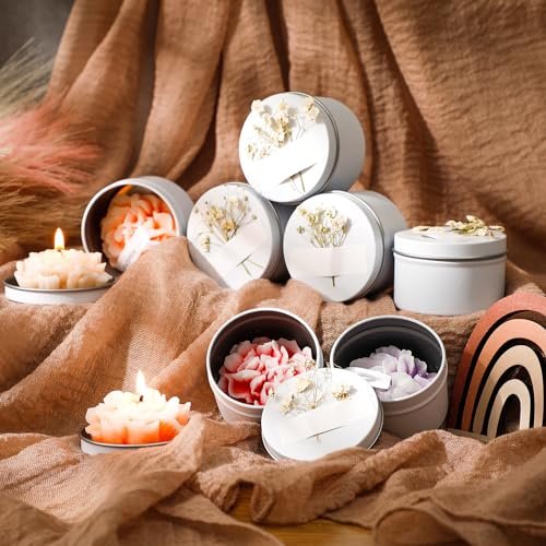 51qHeW1LqNL._SL500_.jpg Threlaco 12-Piece Scented Candle Set for Bridesmaids - Soy Wax Floral Gifts for Weddings & Showers - Image 2