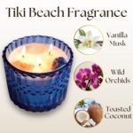 14oz Healing Crystal Candle with Citrine, Lapis Lazuli, Clear Quartz for Optimism & Abundance. - Image 2