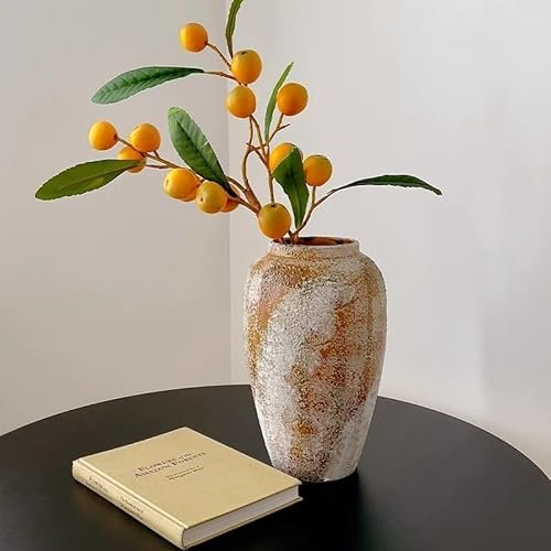 51rBjT3rZML._SL500_.jpg Prettidecor 9.5" Rustic Ceramic Vase for Home Decor, Living Room, Shelf, Mantel, and Office Flowers. - Image 7