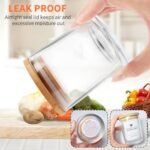 SUPMIND 15 Pack 7oz Clear Glass Candle Jars with Bamboo Lids & Labels - Dishwasher Safe Containers for Candle Making. - Image 6