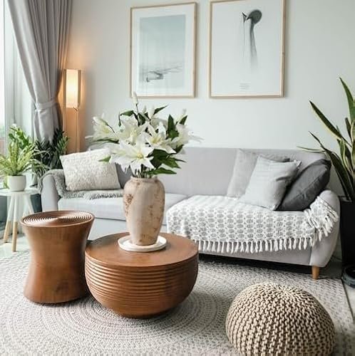 51tV-yTK0yL._SL500_.jpg Prettidecor 9.5" Rustic Ceramic Vase for Home Decor, Living Room, Shelf, Mantel, and Office Flowers. - Image 8