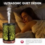 JOYOLO 120ML Essential Oil Diffuser: Metal Aromatherapy Diffuser with Auto Shut-Off, 7 LED Lights for Home, Office, Spa. - Image 3