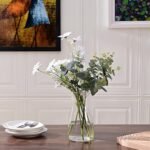 8-Inch Clear Glass Flower Vases for Centerpiece Decor | Modern Boho Style for Weddings & Gifts - Image 7
