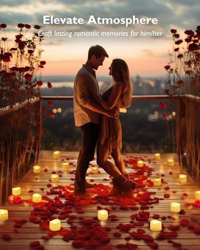 51xMatt28xL._SL500_.jpg Homemory 48-Pack Flameless Flickering Tea Light Candles, 200+ Hours Battery Life, Ideal for Weddings, Proposals, and Anniversaries, Ø1.5'' × H1.3'' White Base. - Image 5