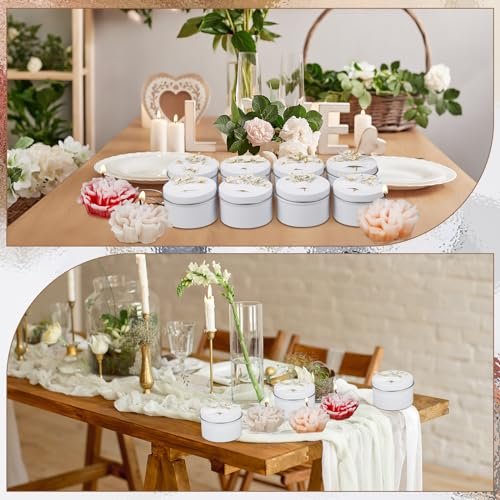 51xOaay22UL._SL500_.jpg Threlaco 12-Piece Scented Candle Set for Bridesmaids - Soy Wax Floral Gifts for Weddings & Showers - Image 6
