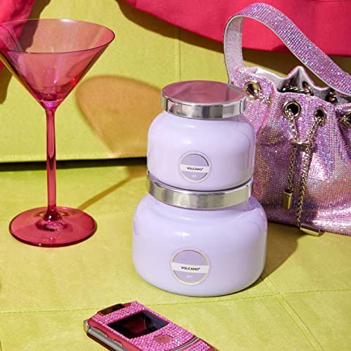 51xTreXosPL._SL500_.jpg Capri Blue Volcano Scented Candles - Luxe Lavender Jar (19 oz) with Tropical Fruit & Sugared Citrus - Image 4