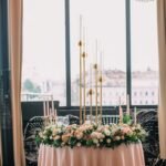 Fullvaseer 5-Arm Gold Candelabra Set of 4 with Acrylic Lampshade for Weddings, Birthdays, and Home Decor, 39.4'' Candle Holders for LED Taper Candles. - Image 9