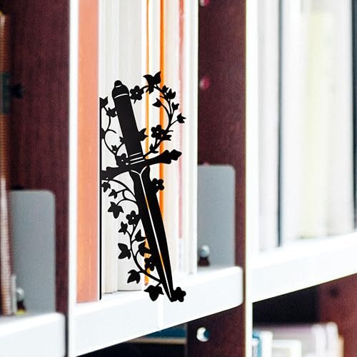51yfAGDH64L._SL500_.jpg UrbanEco Dagger Bookshelf Decor – Fantasy Shelf and Desk Accessory for Men’s Gifts and Book Lovers - Black - Image 5