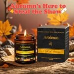 Vanilla Pumpkin Scented Candle - 7oz Soy Candle for Fall, 50hr Burn Time, Perfect Autumn Gifts. - Image 3