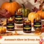 Vanilla Pumpkin Scented Candle - 7oz Soy Candle for Fall, 50hr Burn Time, Perfect Autumn Gifts. - Image 6